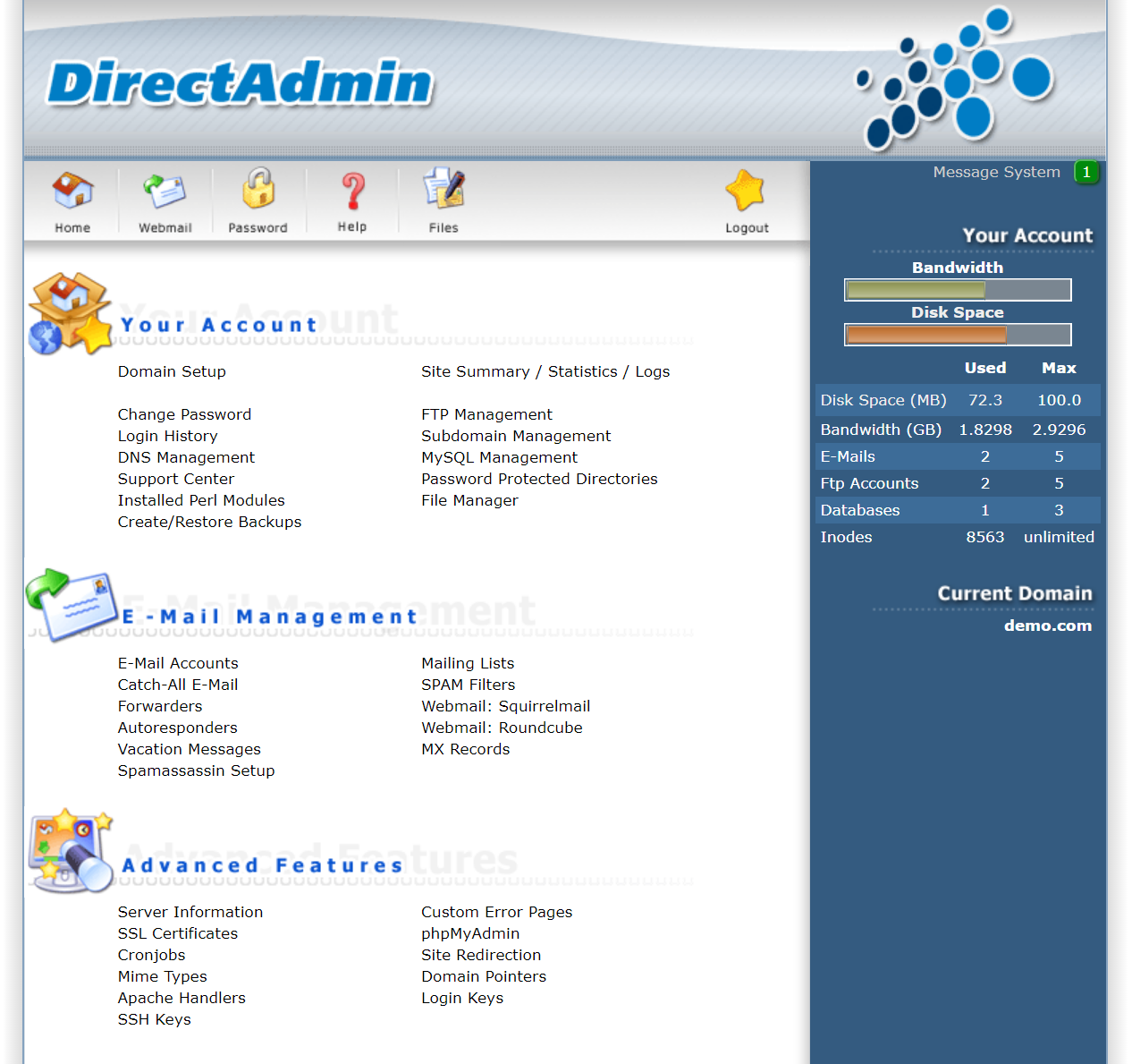 Bản quyền DirectAdmin